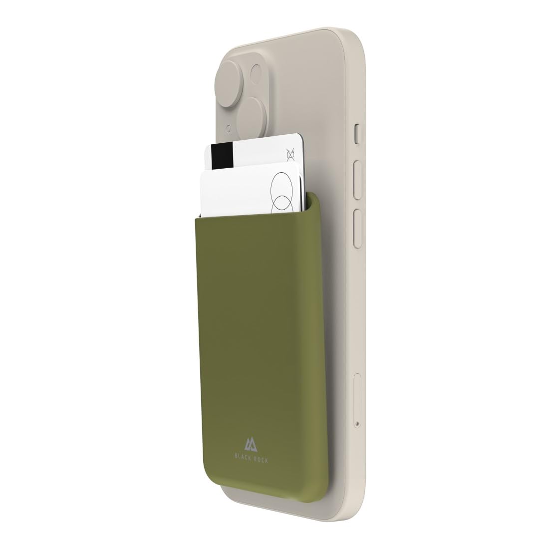 Black Rock Card Holder for iPhone 12/13/14/15, MagSafe Compatible (Magnetic  Slim, Slim Wallet, ID Card Case, Credit Cards etc, Wallet Silicone, Olive  Green, Green, Green Olive : Amazon.com.be: Fashion