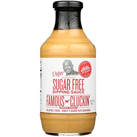 G Hughes Famous Cluckin' Dipping Sauce, Sugar Free, Gluten Free, 17 Ounces (Pack Of 6) Cover