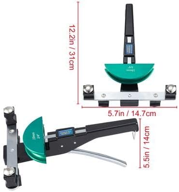 Miniatura 8 de Happybuy Dobladora de tubos de cobre, 7 troqueles de 1/4"-7/8" 90° hacia adelante/inversa, 0.236-0.866 in para tubos de cobre y aluminio con
