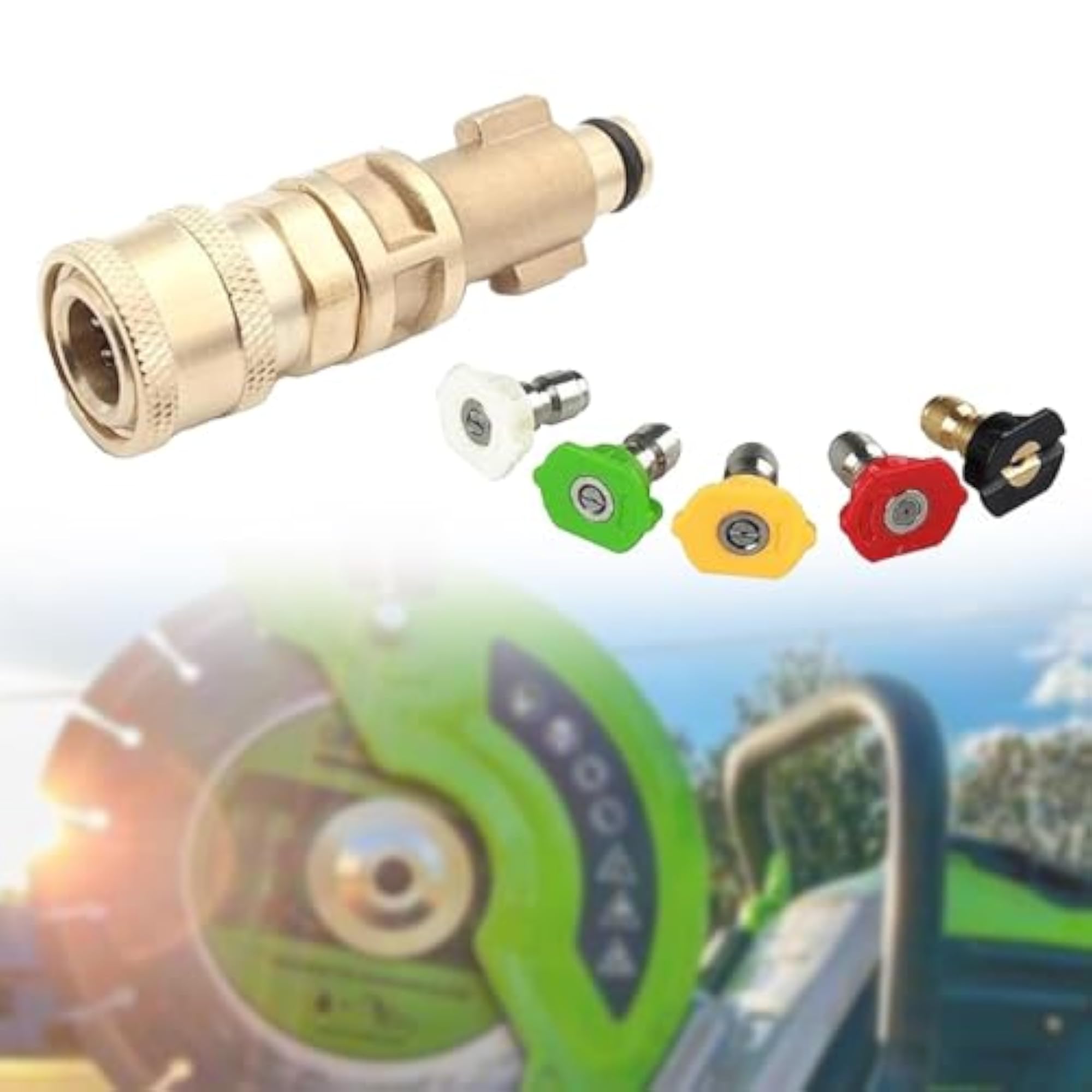 1/4 inch Quick Connector with 5 Nozzle Tips