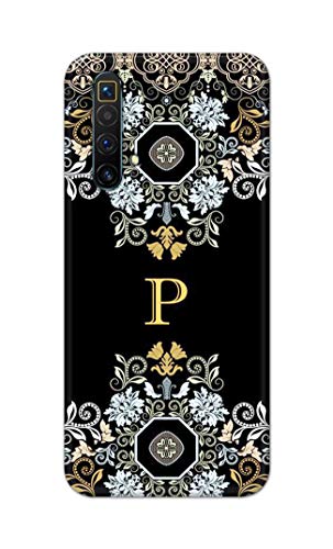 Image of Printed Hard Back Cover Case for Realme X3 | X3 SuperZoom | Realme X50 5G Back Cover (Alphabet P) -1803