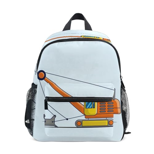 Sac à dos pelleteuse orange avec sangle de poitrine anti-mal de dos
