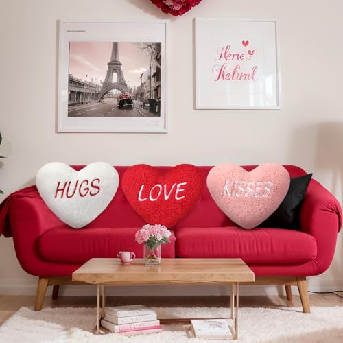 Soaoo 3 Pcs Valentine‘s Day Pillows...