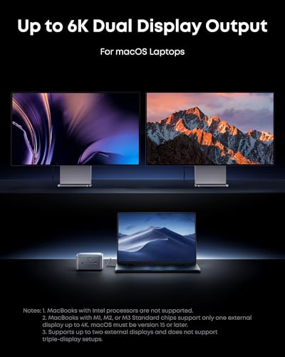 Anker Prime TB5 Docking Station, 14-in-1 Thunderbolt 5 Dock with 120Gbps Max Transfer, Thunderbolt Dock with 140W Max Charging, Cooling System, Up to 8K, Dual Display for TBT 5/4 Laptops