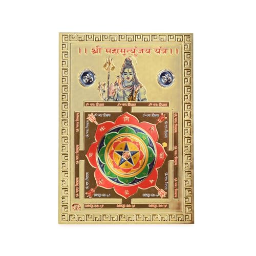 DHRUVS COLLECTION Mahamrityunjay Yantra Self Adhesive Small Pocke...