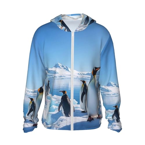 Protection solaire à capuche veste homme Penguin Antarctica Ice chemise de soleil