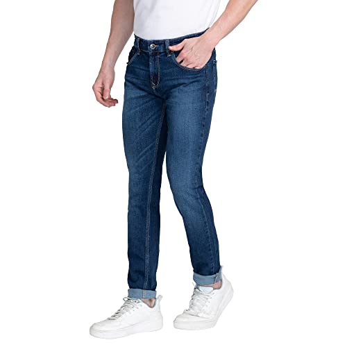 Image of Spykar Men's Slim Fit Low Rise Casual Jeans