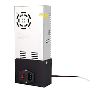 DC 24 V 15A 360 W voeding met 3-pins voedingsinlaatmodule, 110 V / 220 V AC naar DC 24 V voedingstransformator voor Ender-3 Pro, LED-strip, CCTV-radio