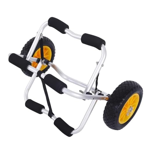 Kayak Cart Dolly Wheels Trolley - Kayaking Accessories Best for Beach Tires Transport Canoe Fishing Jon Boat Carrier Caddy Scupper Carts Trolly Roller Sit on Top Kayaks Wagon Wheel Hauler Tote Rollers