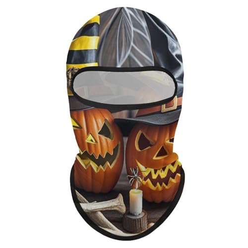 Balaclava Sonriente Extraño Calabaza para Hombres y Mujeres, Máscara de Protección Solar Transpirable para Todo el Cabeza para Senderismo, Ciclismo, Correr, Conducir miniatura 7