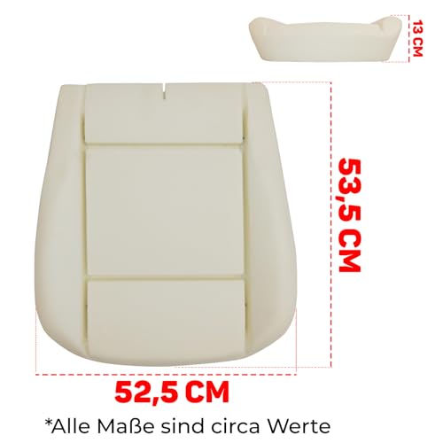 BREMER SITZBEZÜGE Sitzpolster kompatibel mit VW Caddy ab 2003-2014 Schaumpolster Sitzschaum Vordersitzpolsterung Fahrer oder Beifahrer Polster Schaumstoff & 15 Klammern