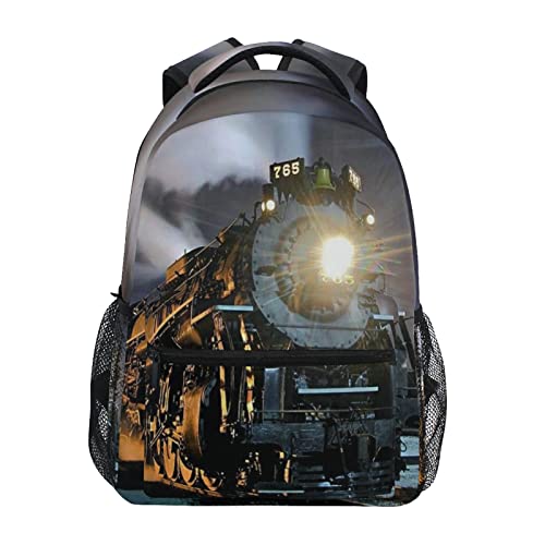 AUUXVA Mochila infantil divertida, Trem, Medium, Mochilas Daypack