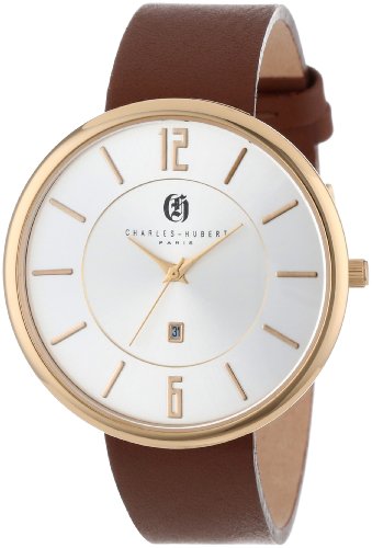 Preisvergleich Produktbild Charles-Hubert Paris Herren 3944-G Premium Collection Silver Dial Armbanduhr