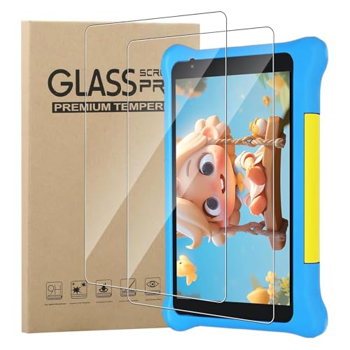 MEMELOKA Schutzfolie für Hotlight TK707/Yicty YTYTK707 Kinder Tablet 7 Zoll, 2 Stück [Hohe Empfindlichkeit][Anti-Bläschen][Anti-Fingerabdruck] 9H Härte Anti-Kratzen Gehärtetes Glas Displayschutz