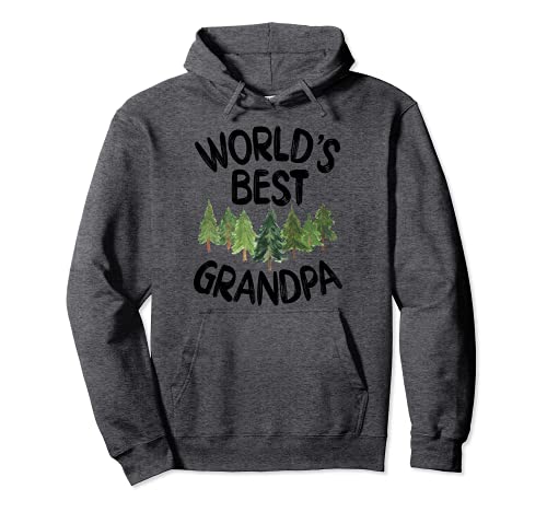 World's Best Grandpa Cute Outdoorsman Father's Day Felpa con Cappuccio