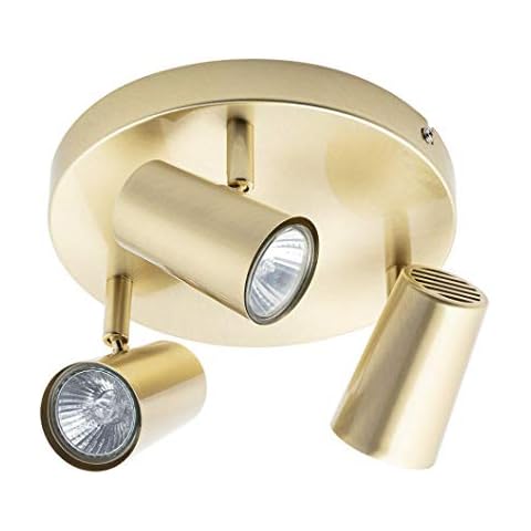 LITECRAFT Chobham Satin Brass Spotlight Plate Cover