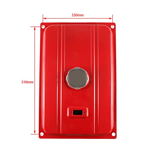 HGC 5 Gallon Universal Generator Gas Fuel Tank Valve Petcock Filter Gauge Chrome Cap Engine Secondary