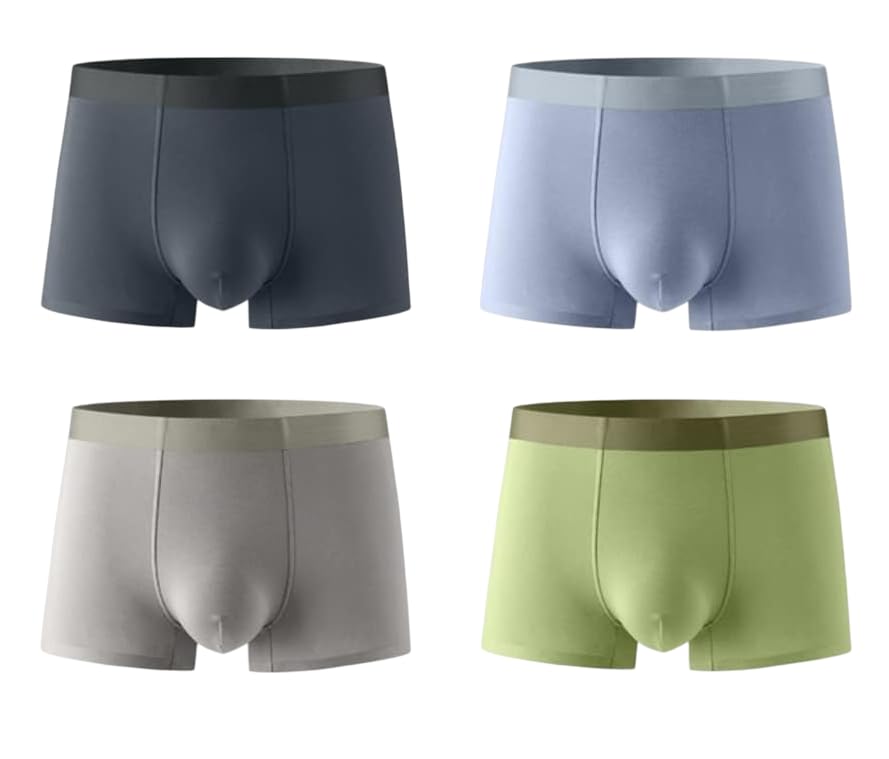 ayushicreationa 2 PCS Mens Boxers Shorts Ice Silk, Men Panties Seamless Underwear Mesh Boxer Panties Male Ultra-Thin Breathable Briefs Free Size Multicolour-picture-23