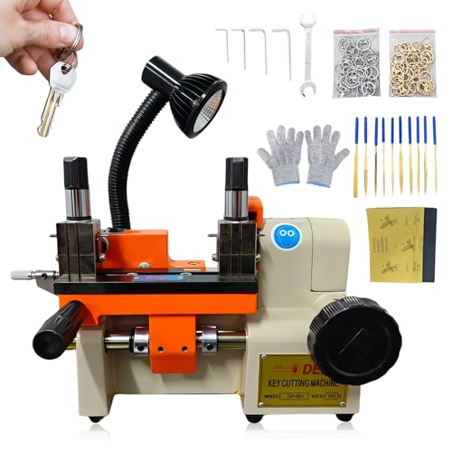 YLINKZORMA 110V Key Cutting Machine with LED Lighting Key Maker Machine Car Keys Maker Tool High Precision Automatic Key Cutter for Locksmiths and Hardware Stores