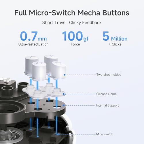 Image of MOBAPAD Chitu2 HD Wireless Pro Controller for Nintendo Switch 2 /1 Lite /OLED, Gamepad with TMR Glide Joysticks [ZERO Drift], HD Rumble, NFC, Mechanical Buttons, Turbo, Programming, 6 Axis Gyro