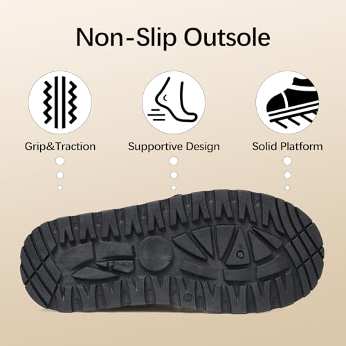 Celbreez Snow Boots Platform Boots Winter Boots for Women Mid Calf Lace up Women's Boot Cozy Boots Fleece Lined Boots Trending Shoes for Womens Warm Faux Fur Shoes3