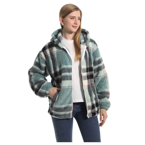 FELOVE Cremallera Chaqueta Corta de Invierno.Forro de Felpa