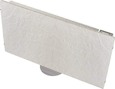 Jata Dual-Kherr extrafino Acumulador de silicio, 2000 W, Acabado Exterior Pizarra, Textura de Piedra Natural Blanca