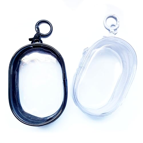 Zurtoki 2 PCS Clear Keychain Pouch for Mini Doll,2.36