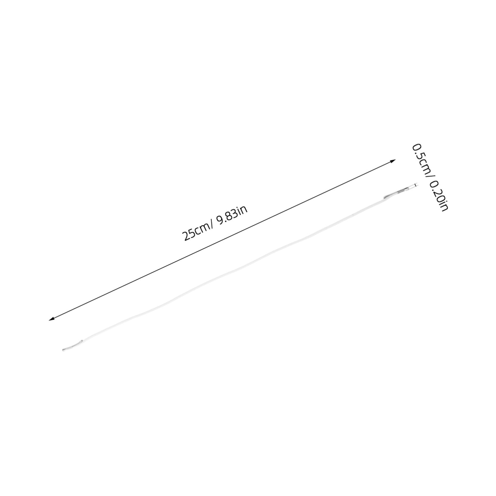 TEHAUX 50pcs Elastic Snap Strap Elastic Elastic Rope Straps and Buckles Buckle Strap Replacement Buckles for Straps Accessory Strap Elastic Bands for Binding White Silk