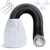 SARANICE 3 Pack Dryer Vent Lint Catcher Bag,Indoor Outdoor Dryer lint Catcher Trap and Filter for Ventless Dryer Vent and Dust to Solve The Problem of Lint Dust