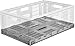 CleverMade Collapsible Utility Crates - Grey 3 Pack 46L - Stackable Containers Heavy Duty Capacity Folding Crates - Space-Saving for Home
