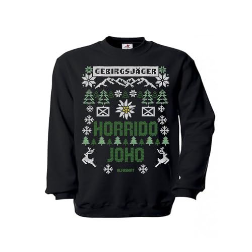 Pull de Noël Gebirgsjäger de l'armée allemande pour rester au chaud