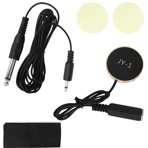 QIEIEI Guitar Sound Pickup,Piezo Microphone Pickup Transducer Cable Sticker Guitar Ukuleles Instruments Accessory