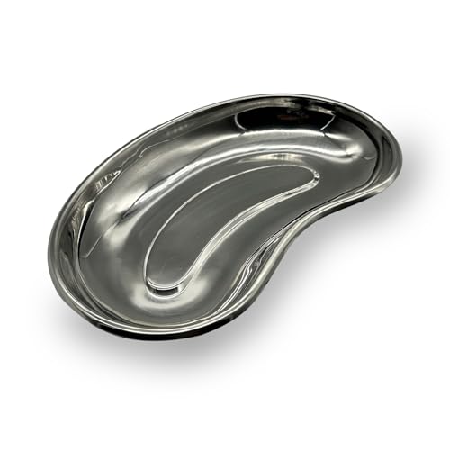 Nierenschale aus Edelstahl | wiederverwendbar, Rostfrei | einsetzbar im Krankenhaus, Ambulanz, OP, Beauty, Labor, Röntgenabteilung, Tattoostudio, Zentralsterilisation