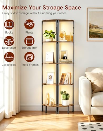 Lámpara de Pie LED con estantes para estrenar casa 5