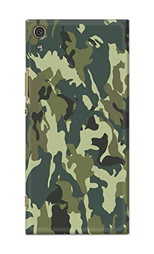 Image of PRINTFIDAA Printed Hard Back Cover Case for Sony Xperia XA1 Ultra Back Cover (Green Army Camouflage) -1803