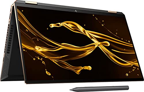 HP Premium Spectre x360 Convertible 2-in-1 Business Laptop, 15.6' UHD 4K Touch Display, 11th Gen Intel i7-1165G7 Processor, 16GB RAM, 512GB PCIe SSD, Backlit Keyboard, Stylus Pen, Windows 11 Pro