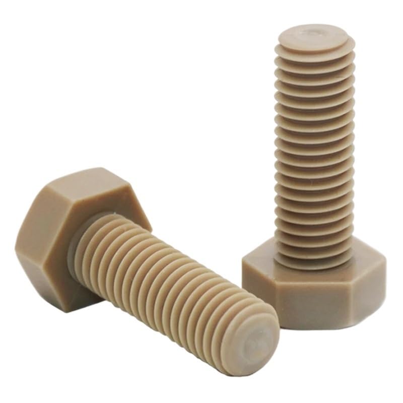 Outer Hexagon Screw Resistant High Strength Screw Acid and Alkali Corrosion Resistant Bolt M2-M16 High Temperature 250°C Kolloee