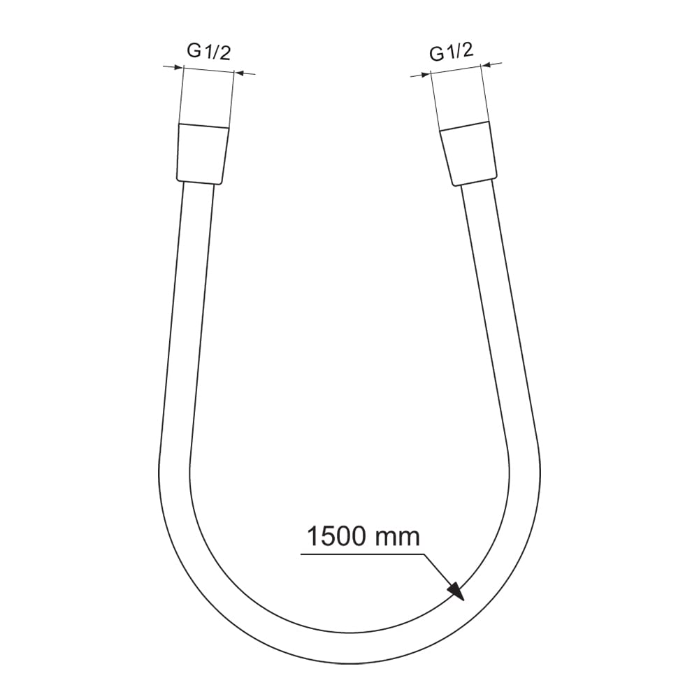 Wąż prysznicowy - Ideal Standard Idealflex uniwersalny wąż prysznicowy 1,5 m, chrom, BE150AA