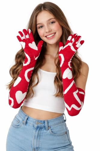 Image of Women's Driving Gloves, Printed Cotton Full Hand Summer Gloves for Protection from Sun Burn /Heat /Pollution (Pack of 1 Pair)
