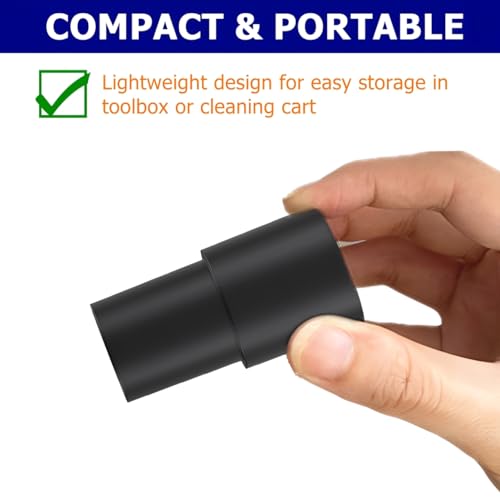 Image of 2 Packs Vacuum Hose Adapter, 1-3 /8 inch to 1-1 /4 inch (35mm to 32mm), Compatible with 35mm OD Tubes & 32mm ID Vacuum Attachment