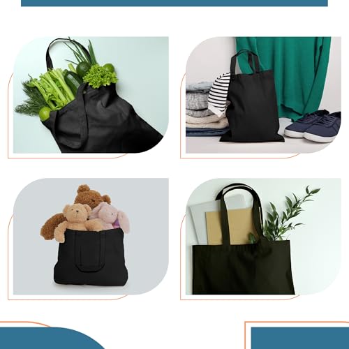 Economical-Canvas-Cotton-Tote-Bag-6-8-Pack-Lightweight-Reusable-Grocery-Shopping-Cloth-Bags-DIY-Advertising-Promotion