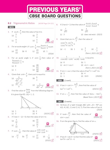 Image of MTG CBSE Class 10 PYQs Book | 10 Years (2026-2017) Chapterwise Topicwise Solved Papers Mathematics Standard - CBSE Champion For 2027 Exam | Free Video ... | CBSE Sample Paper (As Per Pattern)