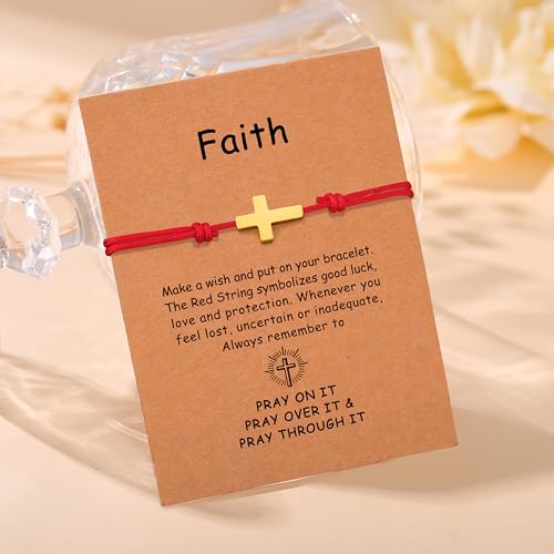 Red String Bracelets for Women Gold Luck Charm Bracelet Evil Eye Cross Bracelet Volleyball Basketball Bracelet for Men3