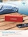 Anker SoundCore 2 Portable Bluetooth Speaker, Wireless, Enhanced Bass, 24-Hour Playtime, 66ft Range, IPX7 Water Resistant, Built-in Mic, Ideal for Travel, Compact and Easy to Use - Red