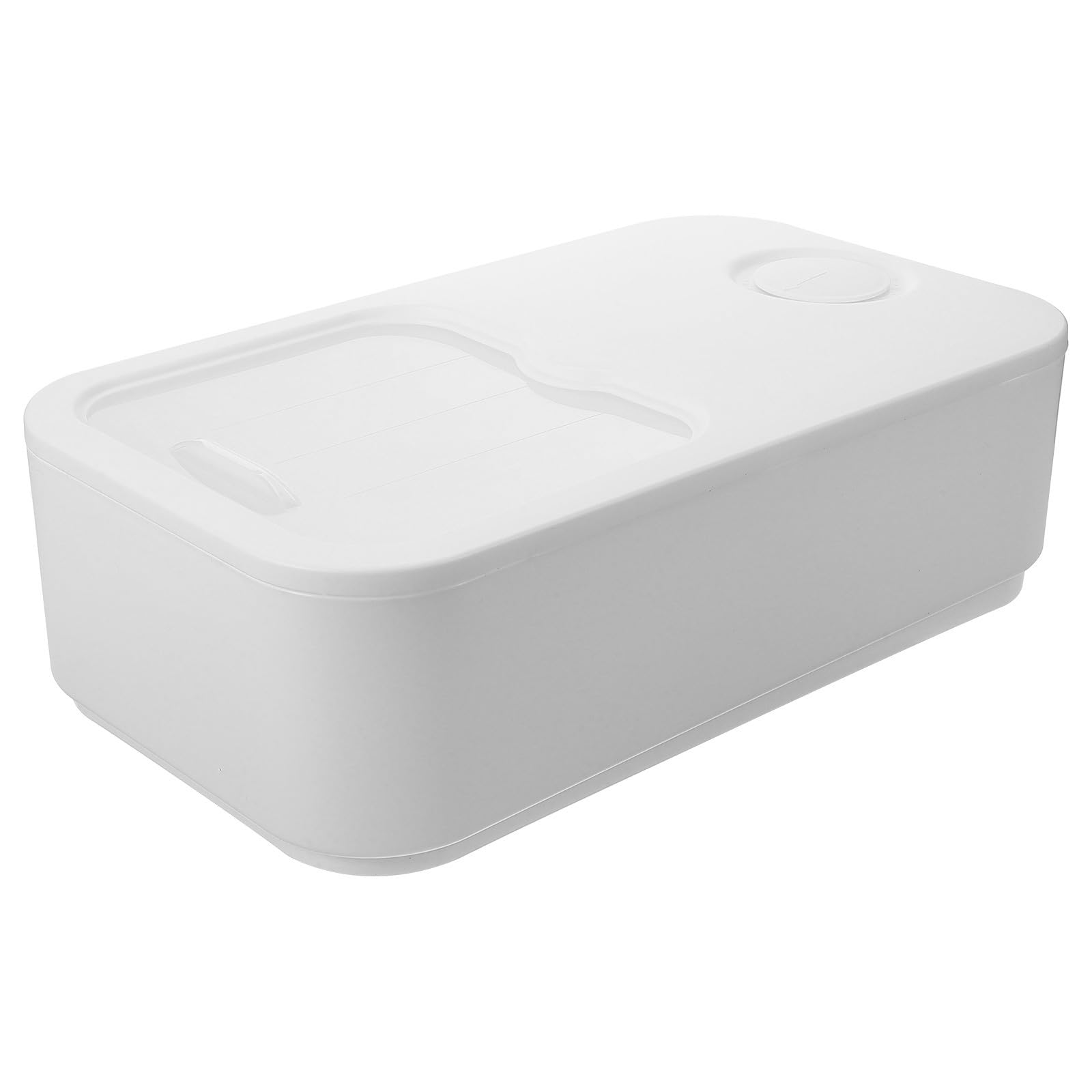 TEHAUX Caja de Toallitas para Secadora de Ropa Contenedor de Almacenamiento de Cápsulas de Lavandería, Plástico Blanco, Estructura Simple, Apta para Lavavajillas, para Lavandería