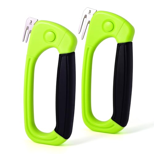 NEWISHTOOL PP Hollow Board Cutter, 2 PCS Sign Making Tool Plastic Corrugated Sheet Die Cutting and Grooving Tool with 3mm and 5mm Blades, Handheld Safety Cutter for DIY Craft PP Sheet Cut