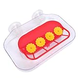 Fdit Fenster-Vogelfutterspender mit Saugnapf, Nachfüllbarer Wassertrinker aus Durchsichtigem Kunststoff mit Starken Saugnäpfen Zur Vogelbeobachtung und Zum Anlocken von Vögeln