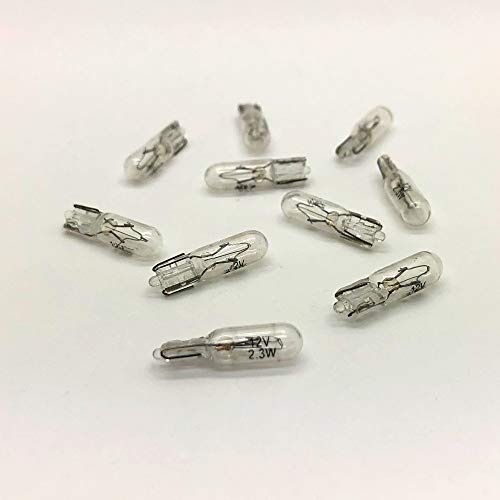 Painel de 12 V 2,3 W W2 x 4,6D sem tampa, Speedo, indicador e lâmpadas de painel 286 x 10