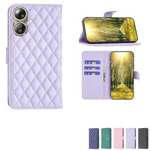 bojioderf Coque Compatible pour HTC Wildfire E5 Coque Étui Housse Case Support [avec Trempé 9H Protection D'écran] XXF Purple